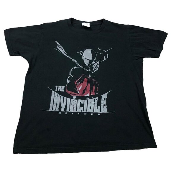 COSPA One Punch Man Saitama Anime Black‎ Shirt Adult Size Small - Picture 1 of 6